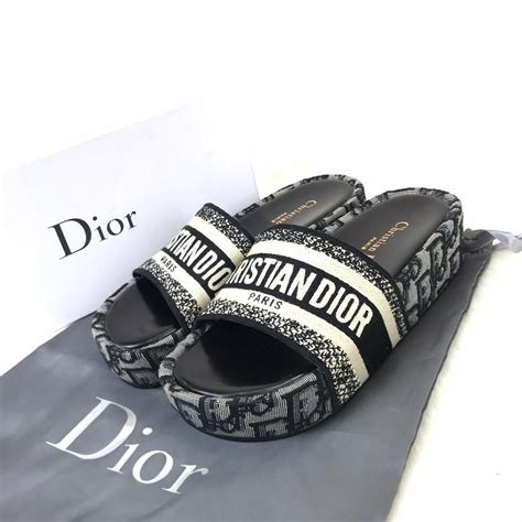 dior platform slide|dior slippers women.